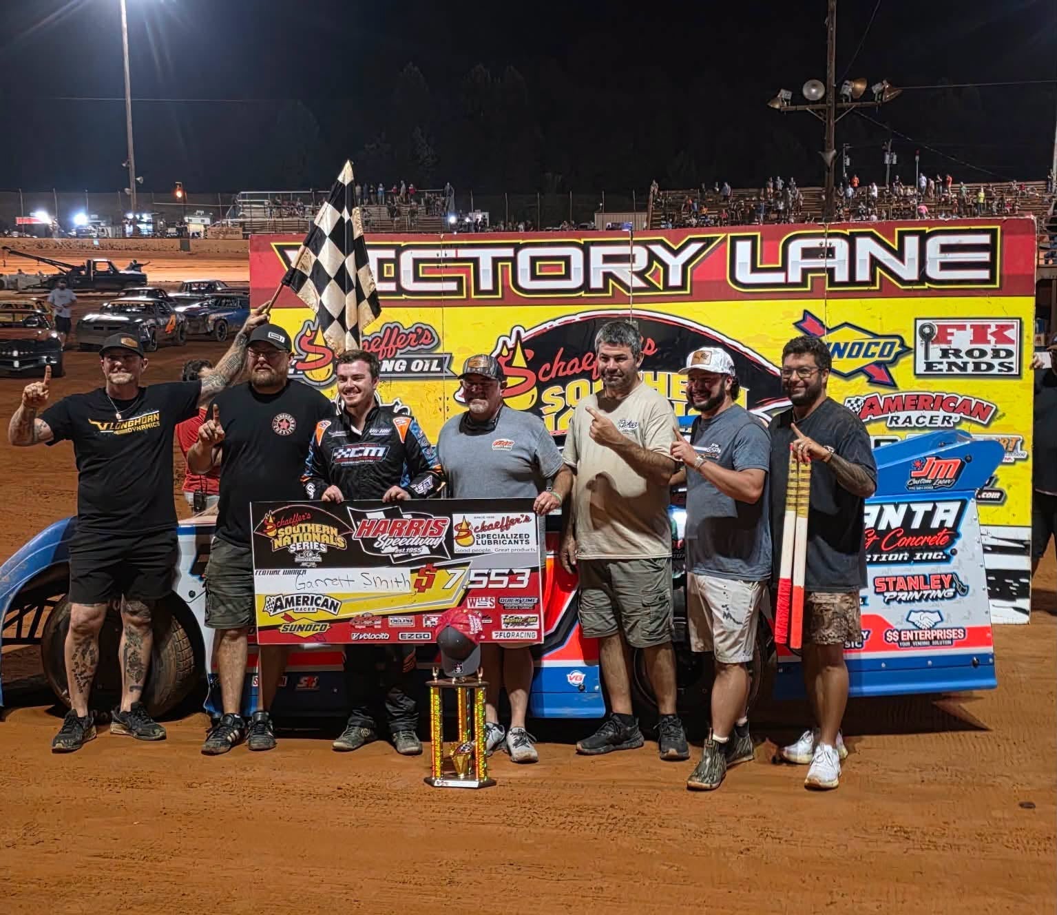 Garrett Smith Steers to Southern Nationals Series Victory at Harris Speedway