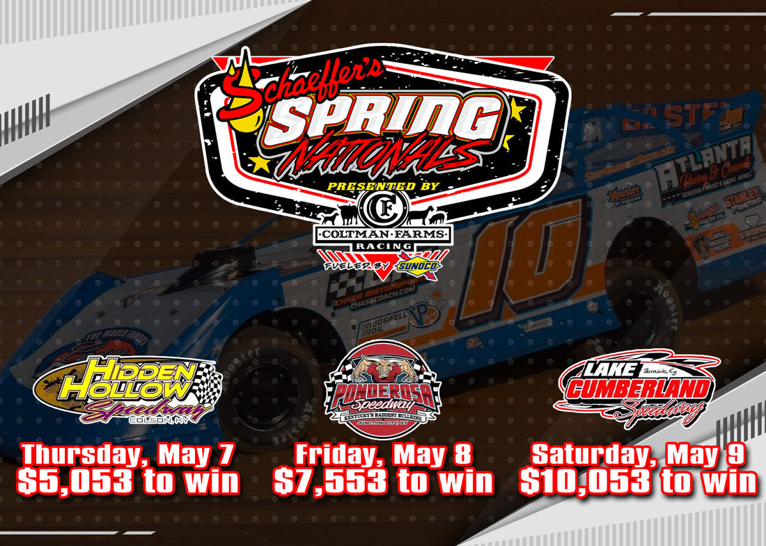 Kentucky Tripleheader Next for Schaeffer’s Oil Spring Nationals Series from May 7-9