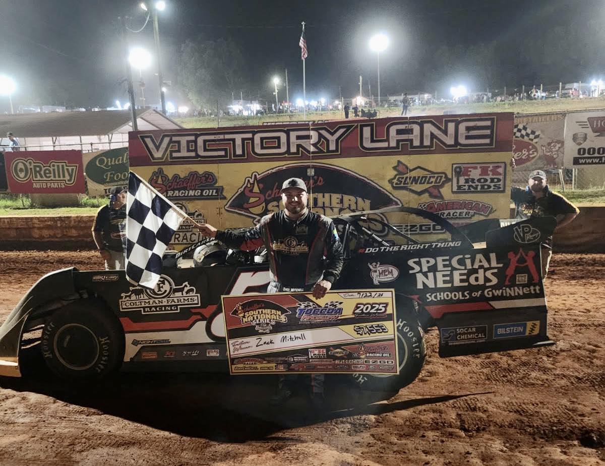 Zack Mitchell Motors to Third Career Southern Nationals Victory Tuesday at Toccoa