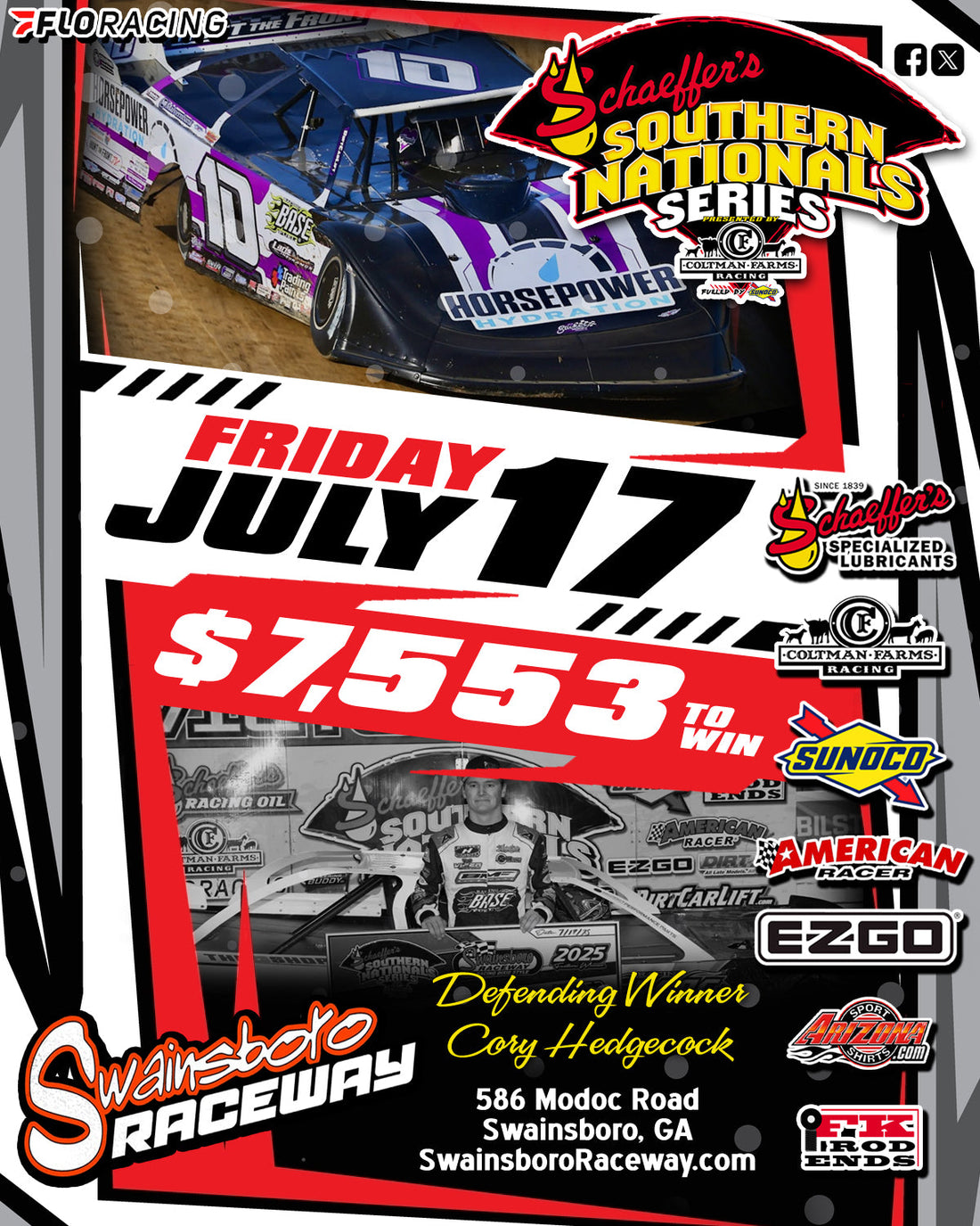 Stop at Swainsboro Raceway Next for Southern Nationals on July 17