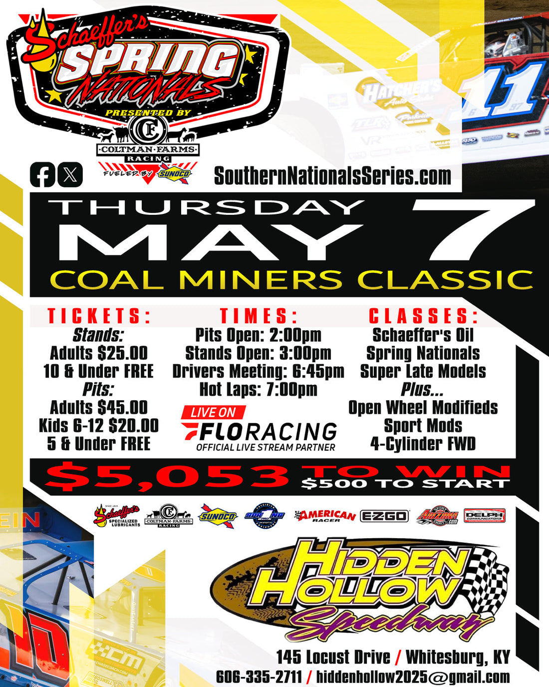 Hidden Hollow Speedway Kicks Off Bluegrass State Triple Shot on May 7
