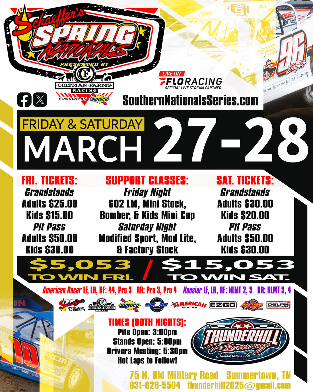 Thunderhill Raceway Doubleheader Next for Spring Nationals Series