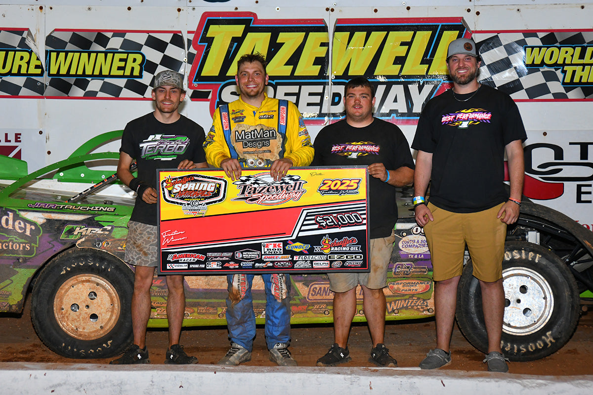 Tyler Erb Earns $21,000 for Wild Lil’ Bill Corum Memorial Win at Tazewell Speedway