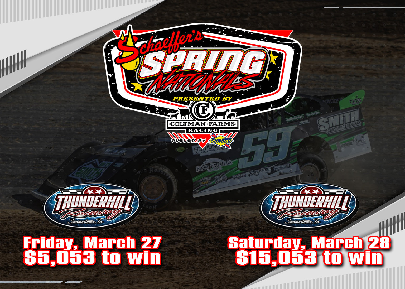 Schaeffer’s Oil Spring Nationals Series Thunders into Thunderhill Raceway on March 27-28
